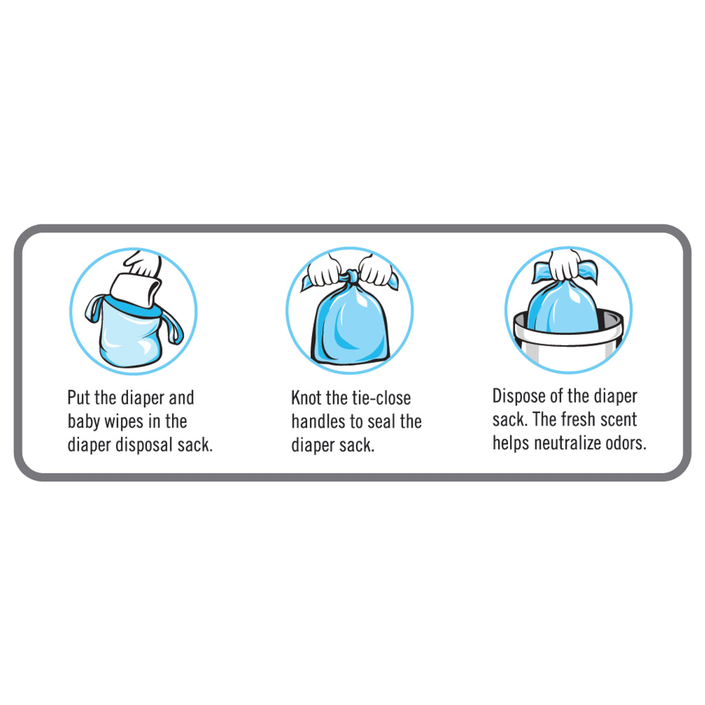 instructions on how to use diaper sack